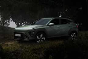 Hyundai Kona in forest 