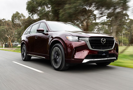 Mazda CX-90 2023 on road